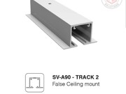 Saheco Perfil Superior Top Track - False Ceiling Mount - 2m - Satin Anodized Aluminium
